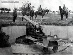 Ayvazbaba tabyada Bulgarların ele geçirdiği Türk topu 1913
