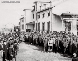 Eski Zağra istasyonunda Türk esirler