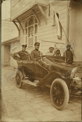 General Vazov, Şükrü Paşa'nın arabasında Mart 1913 Edirne