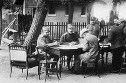 I. Konstantin Hacı Beylik'teki karargahta Venizelos ile 1913