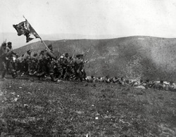 Lüleburgaz Muharebesinde Bulgar süngü hücumunu gösteren fotoğraf