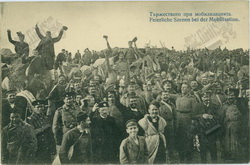 Osmanlı ile savaş için seferberlik ilanı. Sofya'da kutlama 1912
