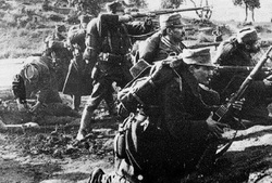 Sarantaporon Savaşında Yunan askerleri