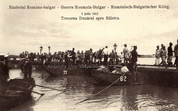 Romenler Tuna'yı geçerken 3 Temmuz 1913 Silistre
