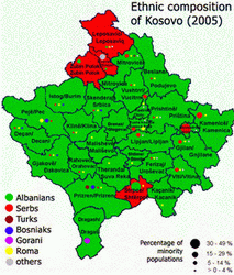 Kosova Türk Nüfusunun Oranları